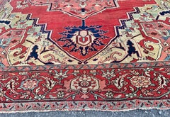 Antique SERAPI Orientale Rug Circa 1890s 9' 4" X 13" 8" R6299