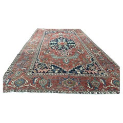SUPERB Antique Serapi Rug RR544 9'7"x 14'11"