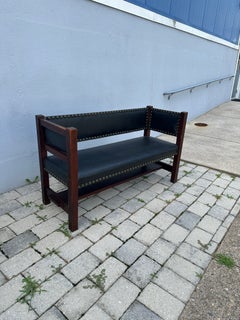 SPLENDIDA panca d'epoca di Gustav Stickley, risalente a CIRCA il 1900, tratta da "The New Furniture"