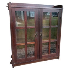 Gustav Stickley lowest height 2 door bookcase Model #523 W8523