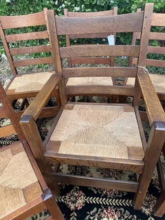 SUPERB Antique Gustav Stickley Dining Chairs Model 352 W7794