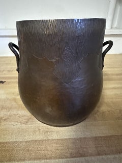Antique Fred Brusi marked "Ye Old Olde" Copper Shop Stickley era W8112