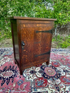 SUPERB beautiful Roycroft Cellarette Stickley era SIGNED