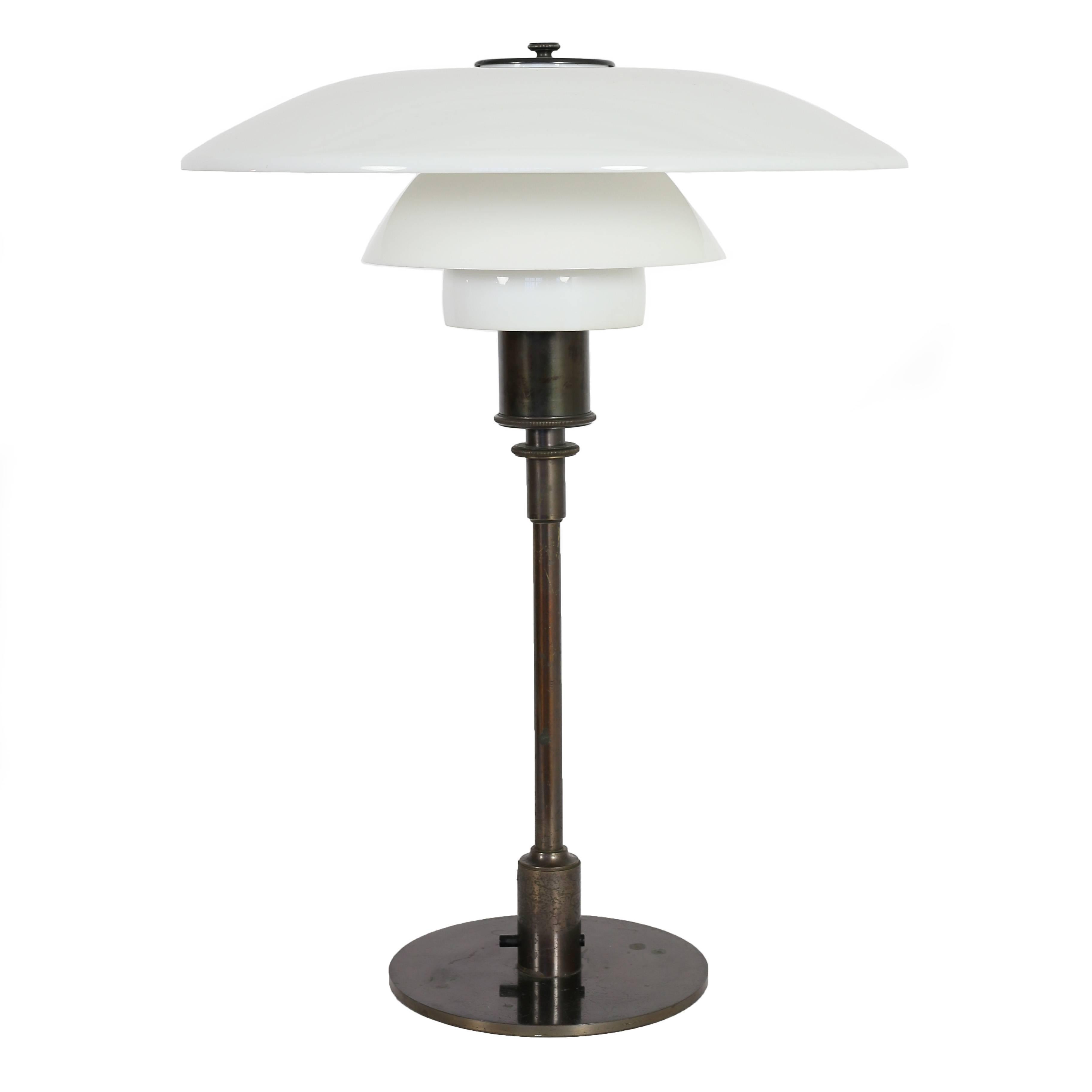 Poul Henningsen PH 4/3 Table Lamp, Pat Appl. 1927