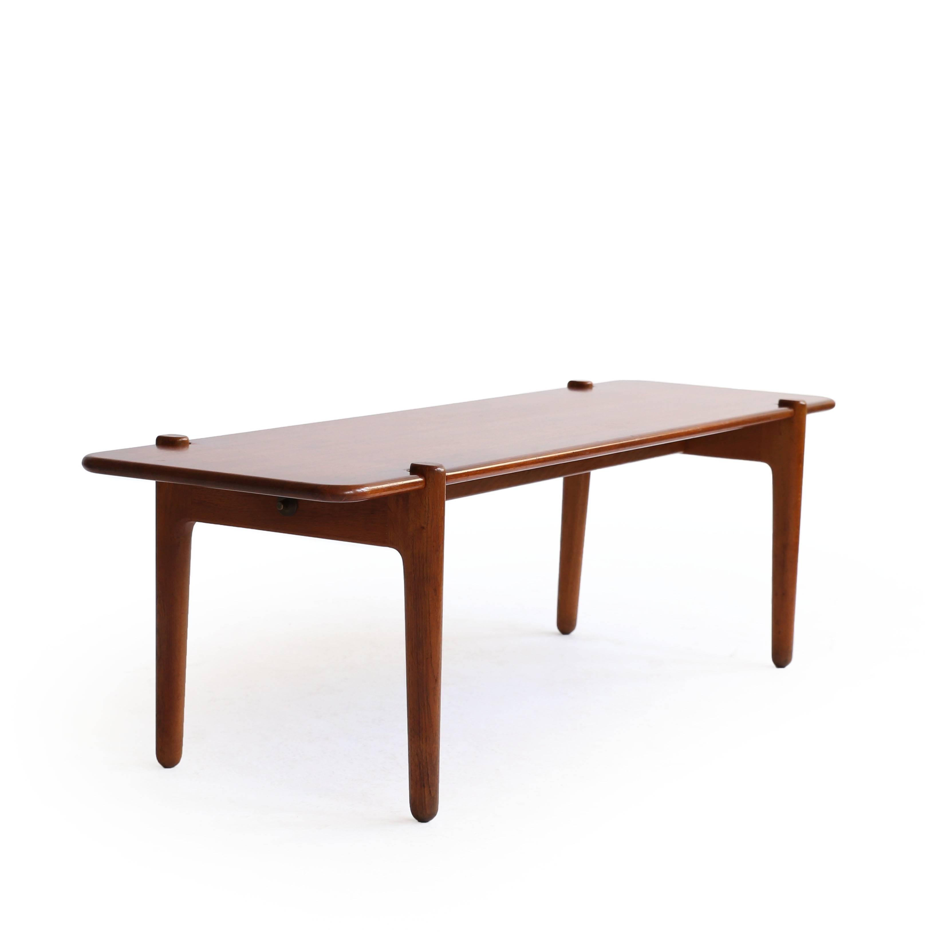 Oak Minimalistic Hans J. Wegner Table or Bench for Johannes Hansen