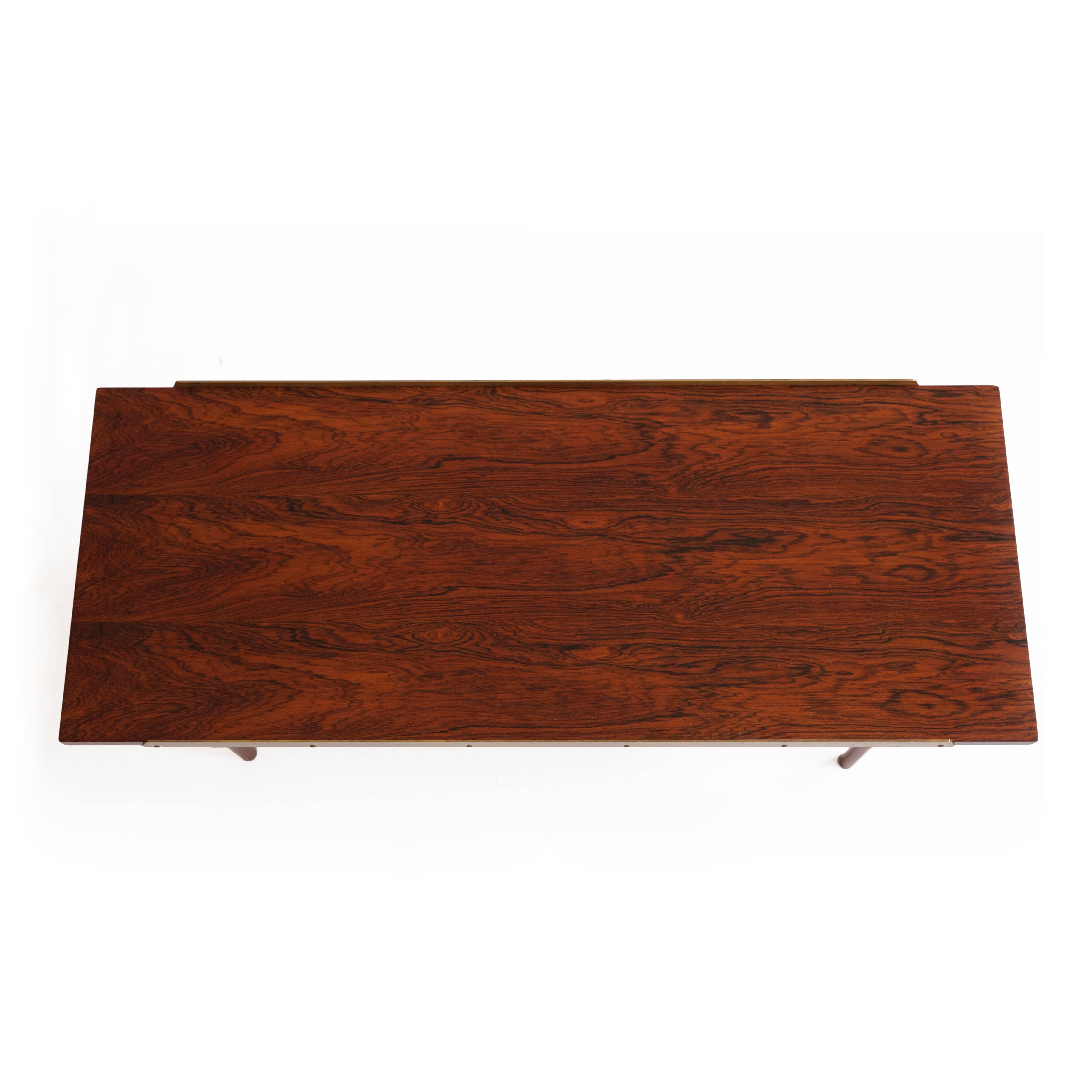 Scandinavian Modern Finn Juhl Rosewood Table Bench, Bovirke