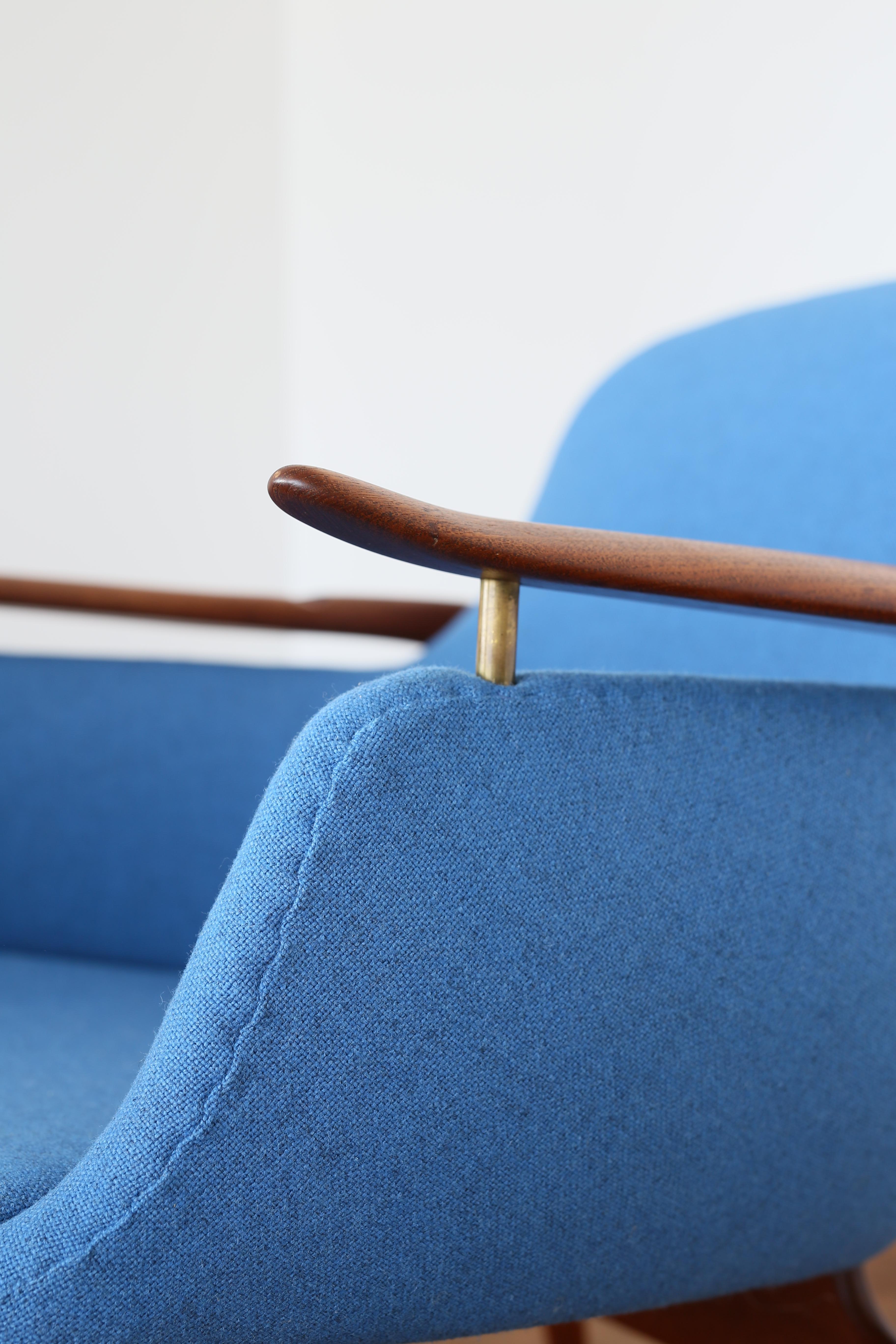 Paire de fauteuils Finn Juhl NV53 pour Niels Vodder, 1953 en vente 2