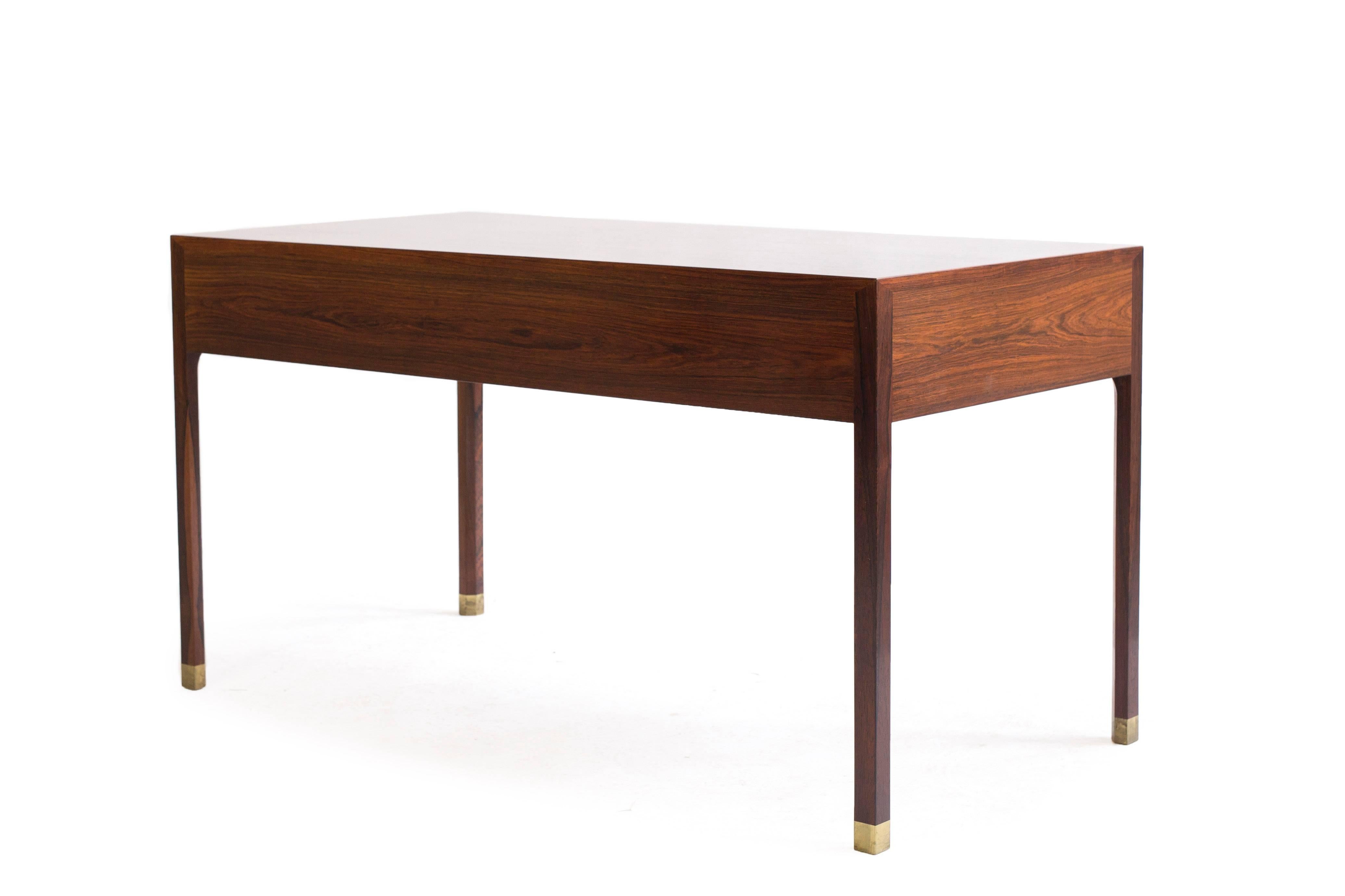 Scandinavian Modern Ole Wanscher Freestanding Rosewood Desk
