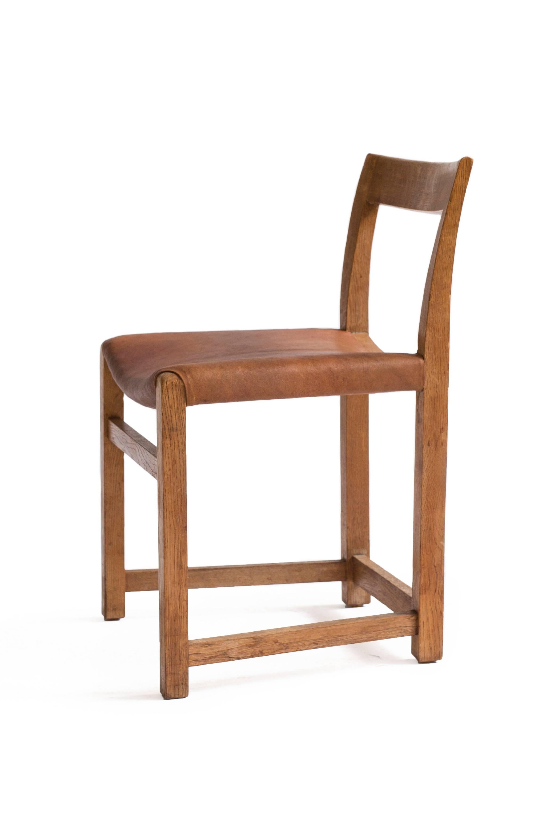 Danish Rare Mogens Lassen Oak Side Chair, 1934