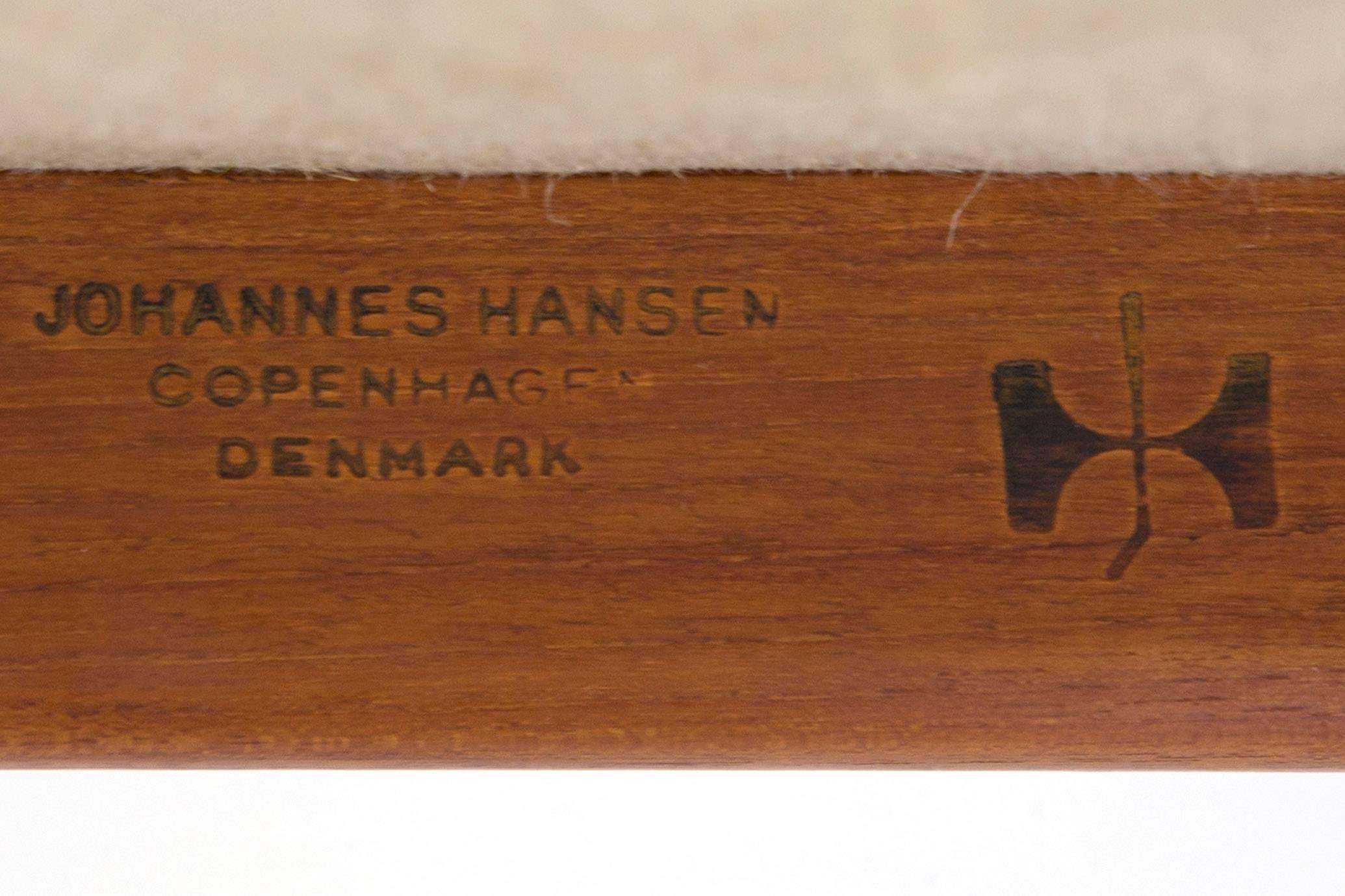 Scandinavian Modern Hans J. Wegner, a Set of Six Teak 'The Chair' Armchairs for Johannes Hansen