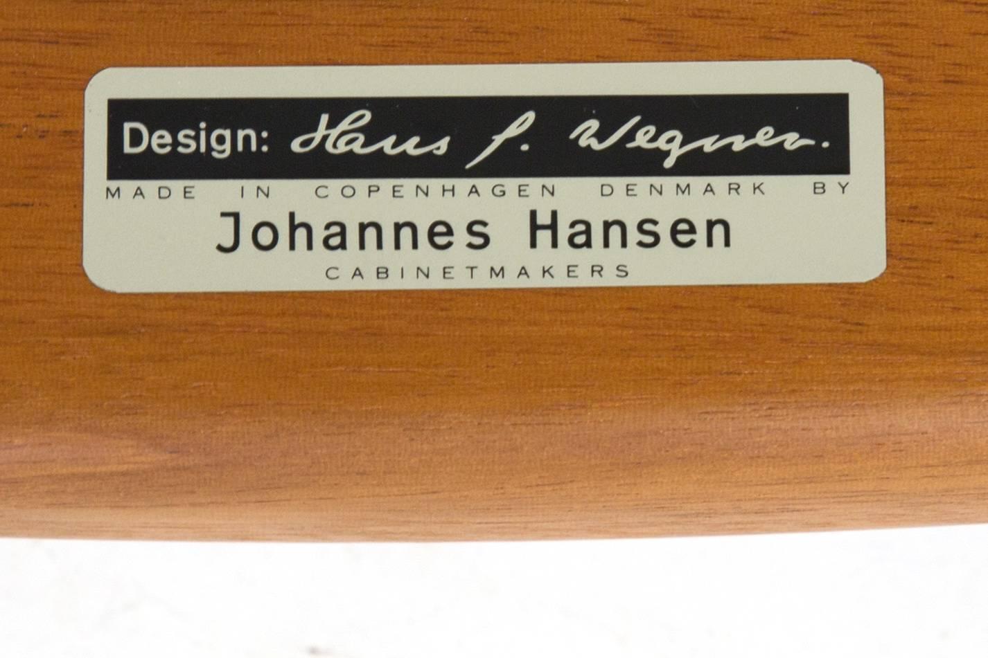Danish Hans J. Wegner, 'the Chair' for Johannes Hansen