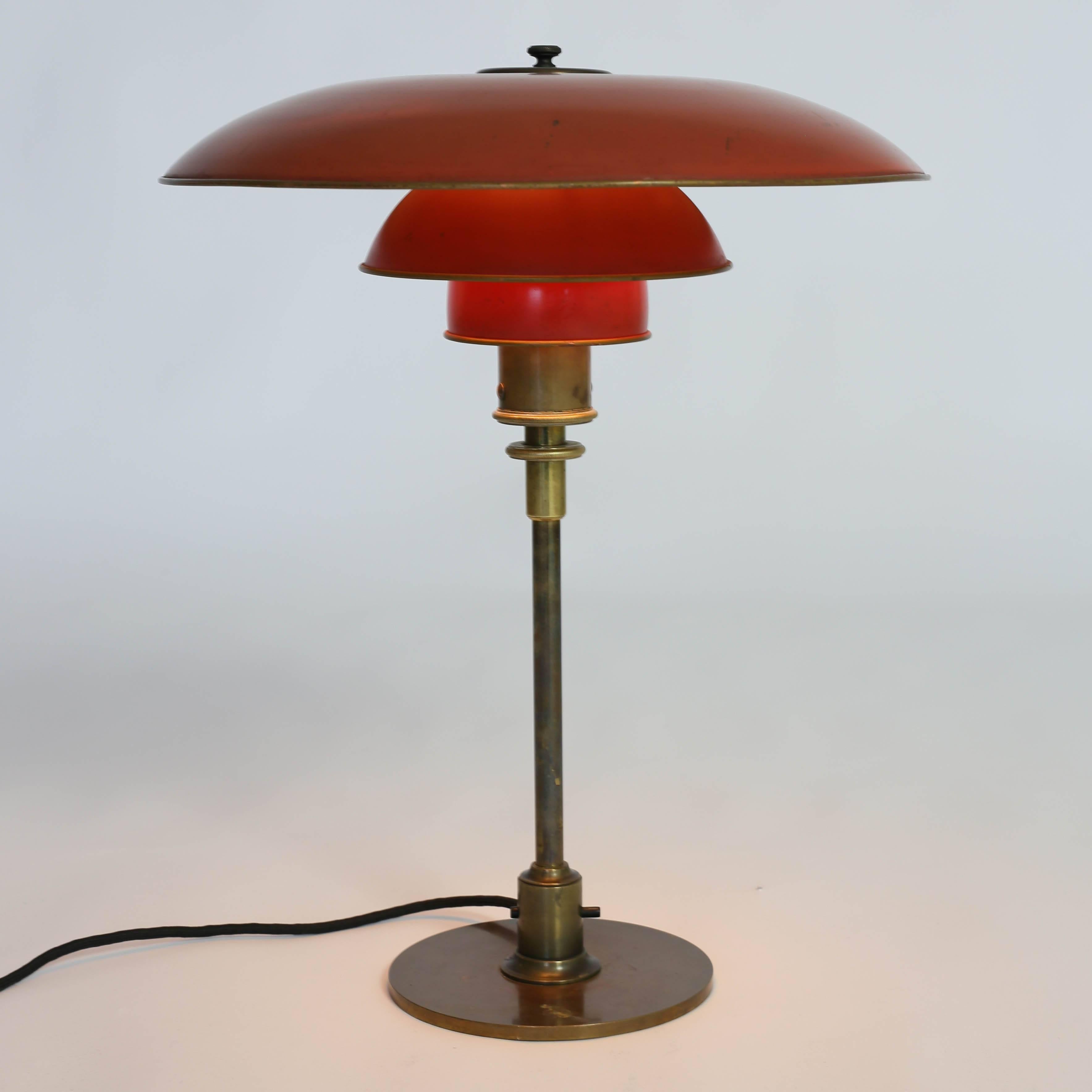 Danish Poul Henningsen Table Lamp, 1927, Pat. Appl