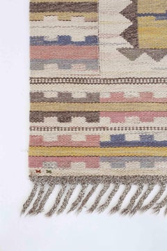 Large Marta-Maas Fjetterström 'Ljusa Plador' Carpet, 1933
