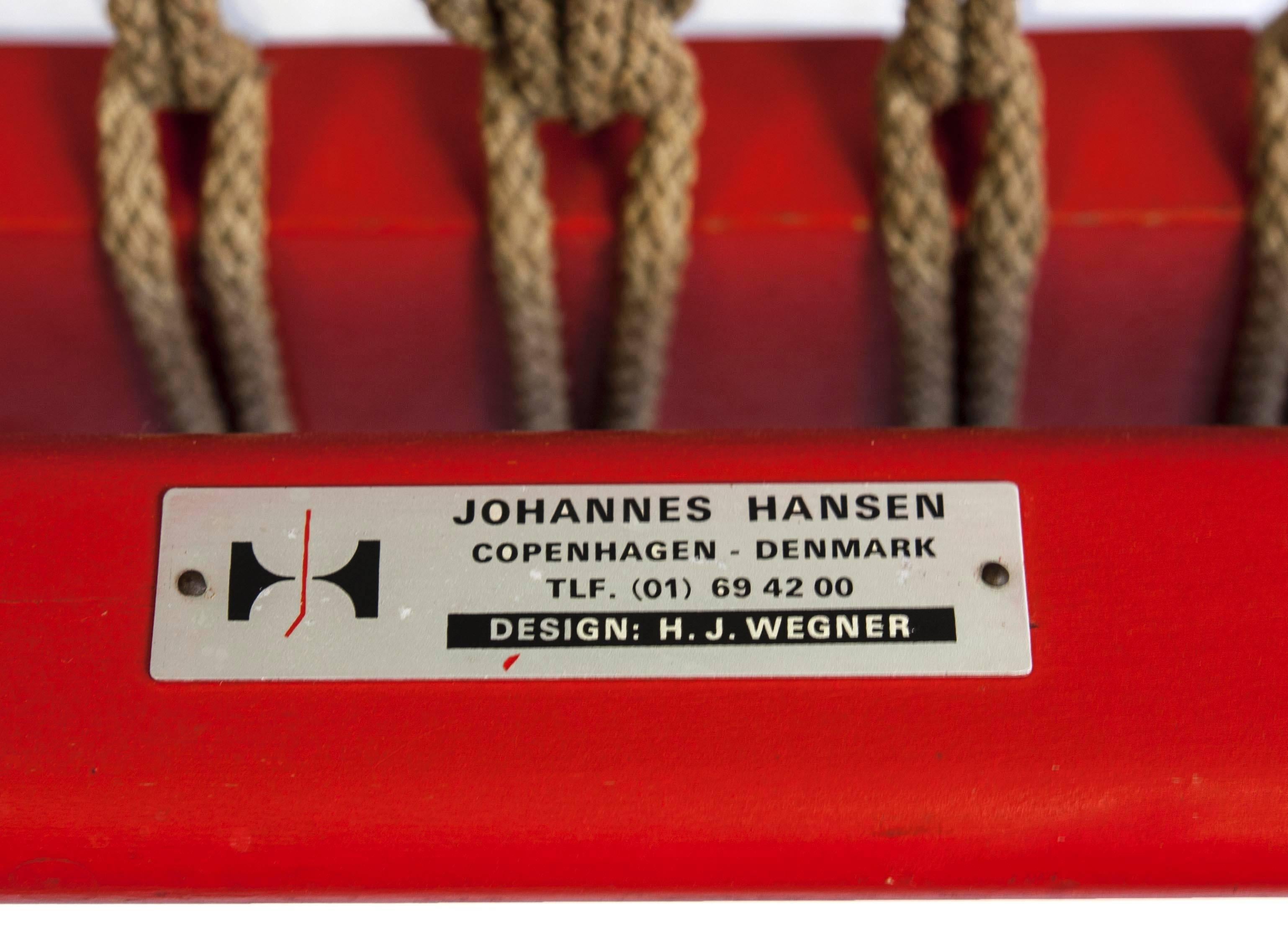 20th Century Hans J. Wegner JH-719 Halyard Chair for Johannes Hansen, 1968