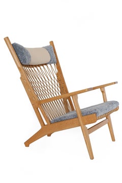 Hans J. Wegner JH-719 Oak Halyard Armchair for Johannes Hansen, 1968