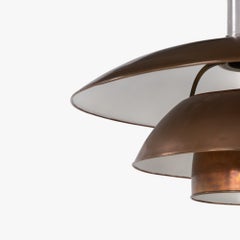 PH 6/6 - Lámpara colgante con pantallas de cobre de Poul Henningsen
