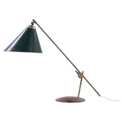 Table lamp in brass by Th. Valentiner