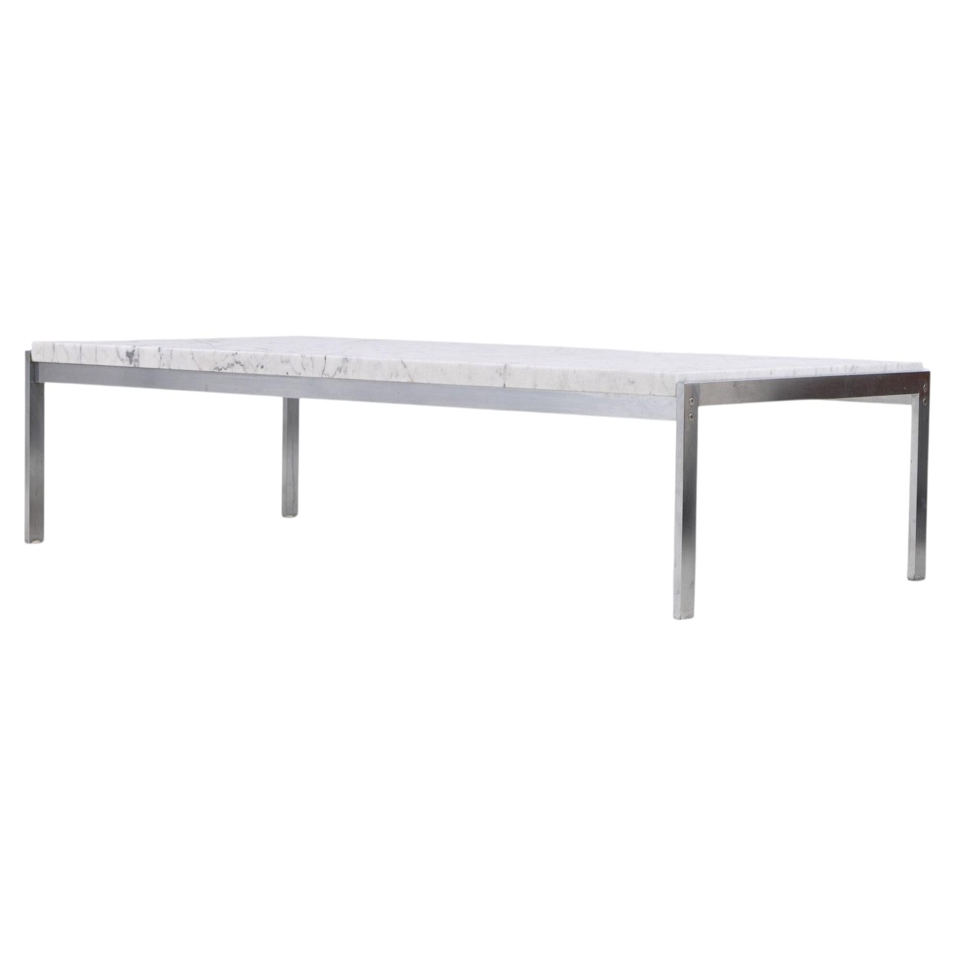 PK 63A - Coffee table w. marble top by Poul Kjærholm For Sale