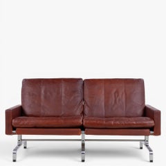 PK 31/2 - Sofa en original leather by Poul Kjærholm