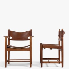 BM 3238/37 - Set of 6 dining chairs in oak by Børge Mogensen