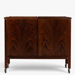 Bar cart in Rio rosewood by Niels Erik Glasdam Jensen