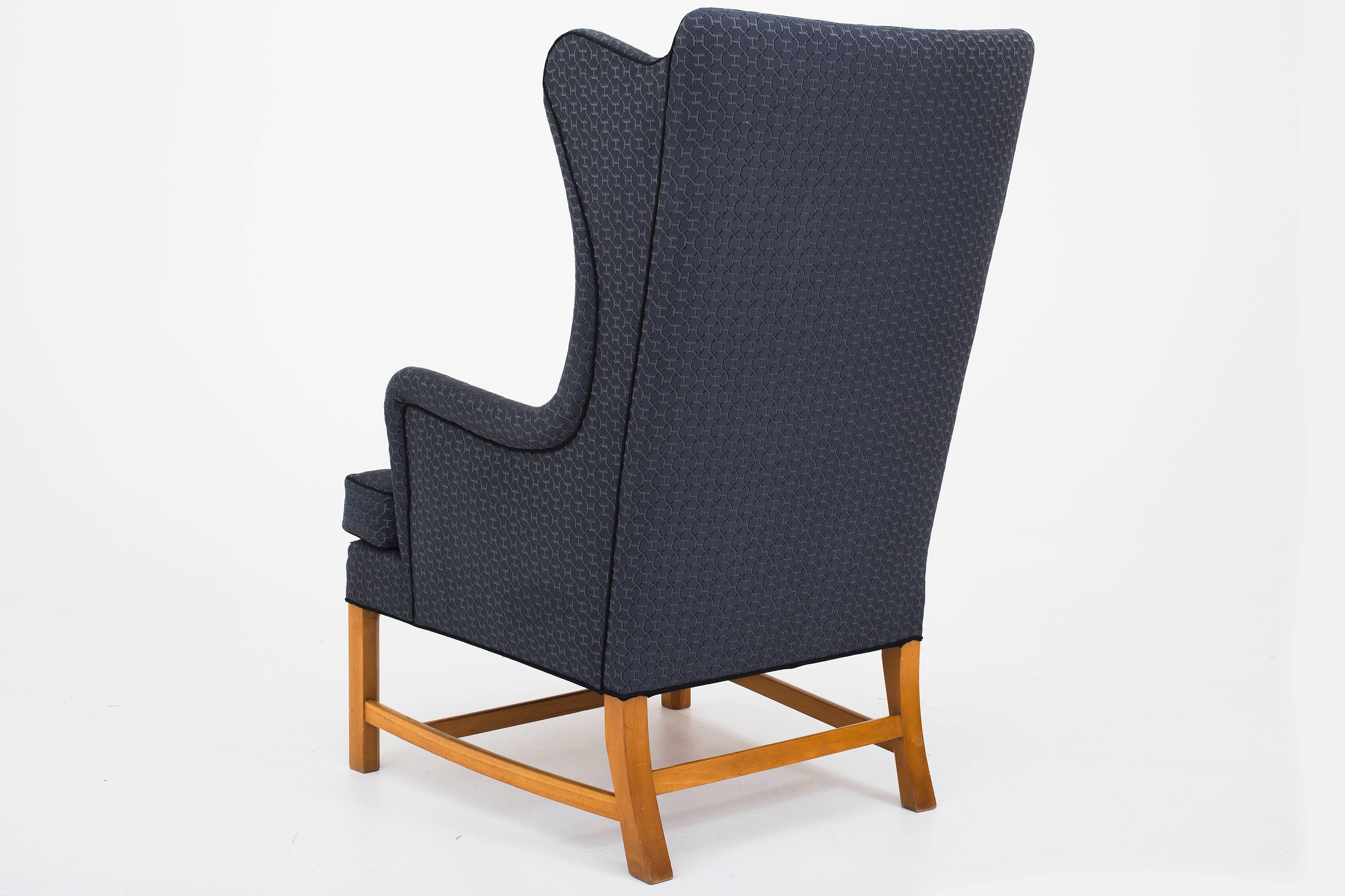 Scandinavian Modern Kaare Klint Wing Back Chair