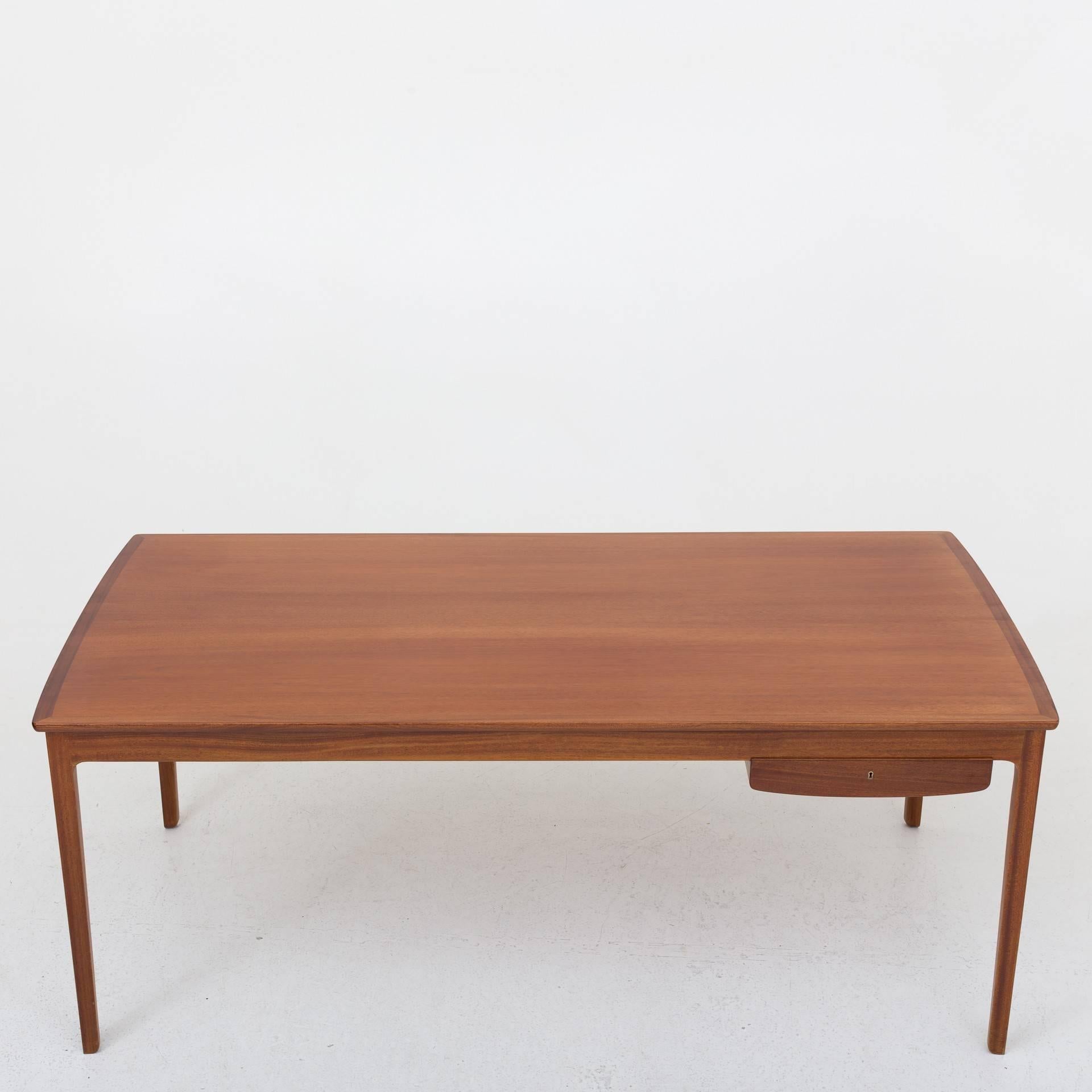 Mid-20th Century Ole Wanscher Desk in Mahogany by a. J. Iversen