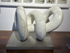 Très belle sculpture en marbre "Spirale" dans le goût de Constantin Brancusi