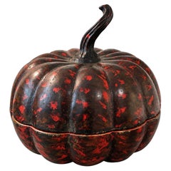 19th Century Japanese Wooden Pumpkin