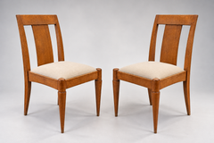 Jacques-Émile Ruhlmann Paire de chaises du début du XXe siècle pour la Cité Universitaire