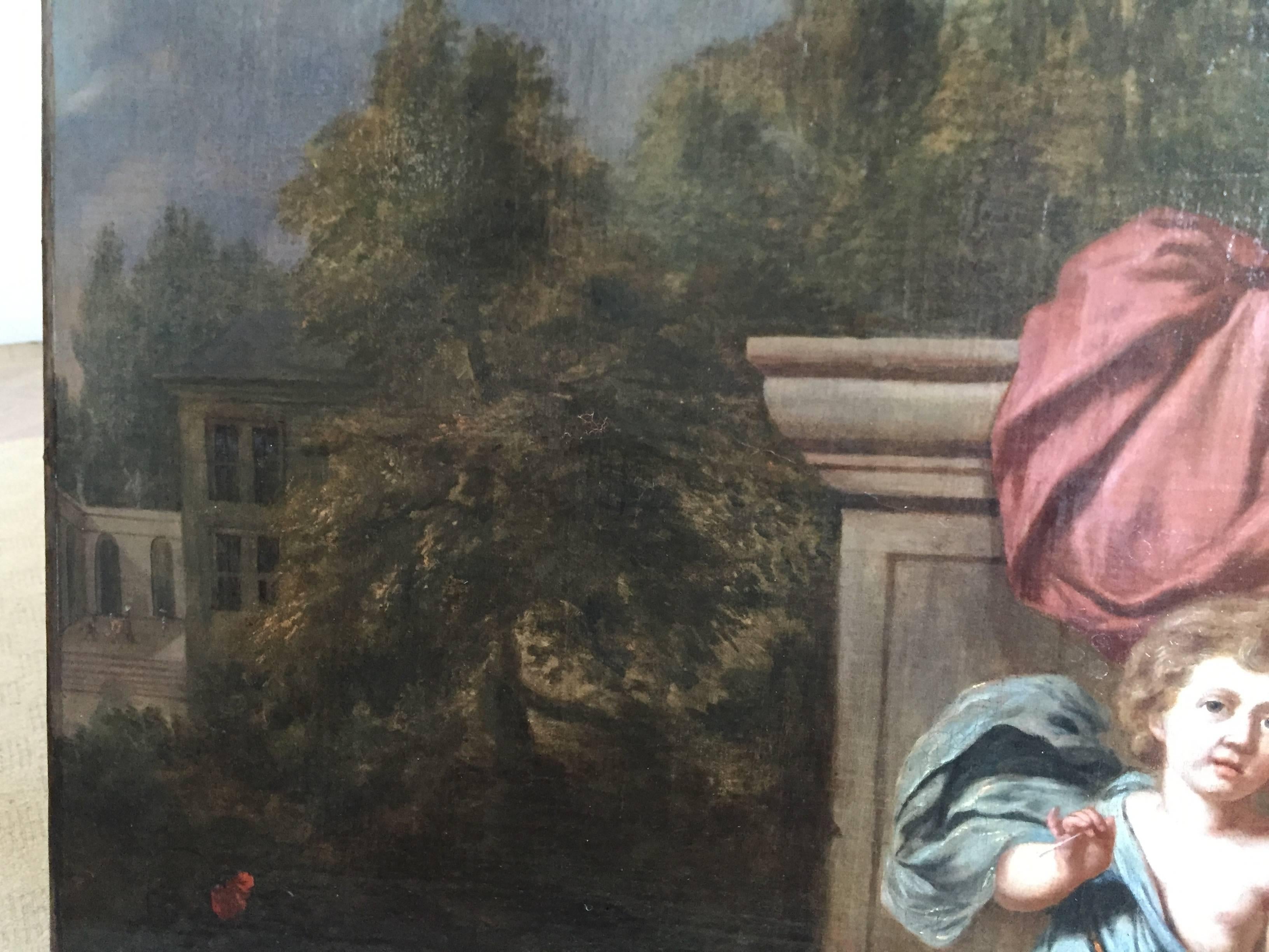 French Early 18th Century Painting For Sale