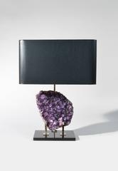 20th Century Amethyst Table Lamp