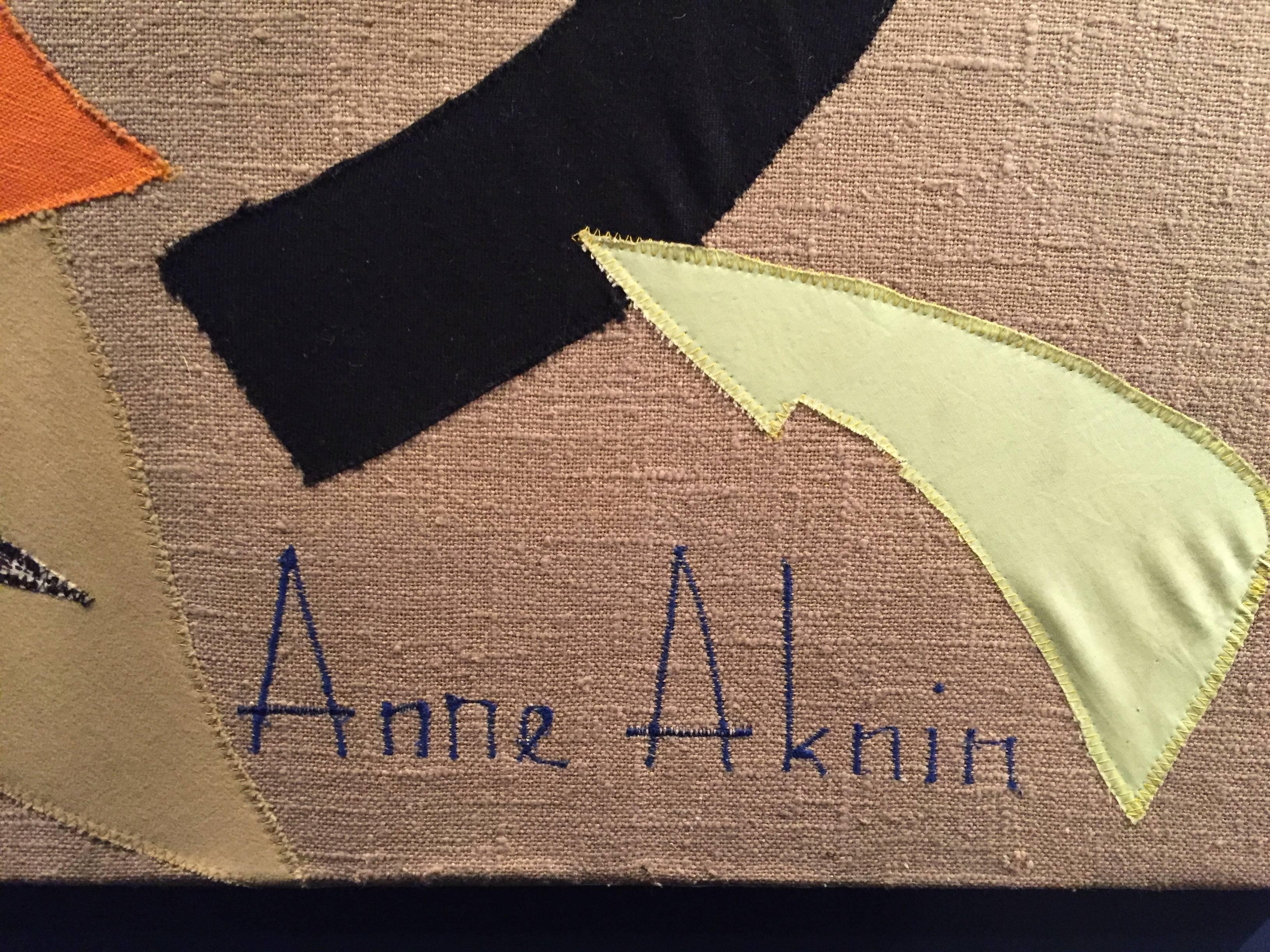 Mid-20th Century 1960s Anne R. Aknin Tapestry For Sale
