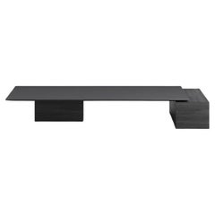 Table basse contemporaine 'Purezza' avec plateau en céramique par Nero