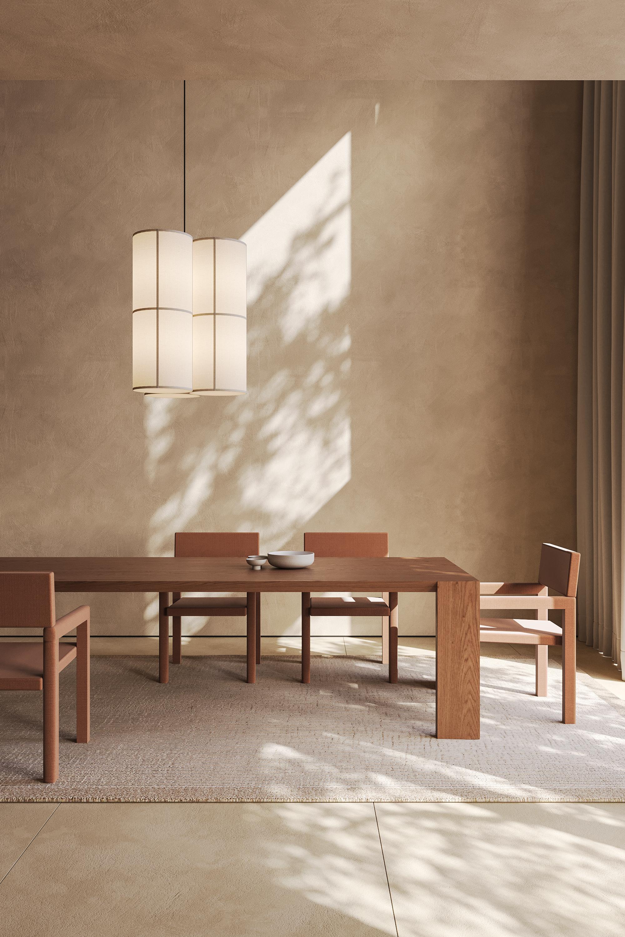 Mesa de comedor moderna 'Ispolin' de madera marrón oscuro by Palo Nero Siglo XXI y contemporáneo en venta