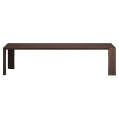 Mesa de comedor moderna 'Ispolin' de madera marrón oscuro by Palo Nero