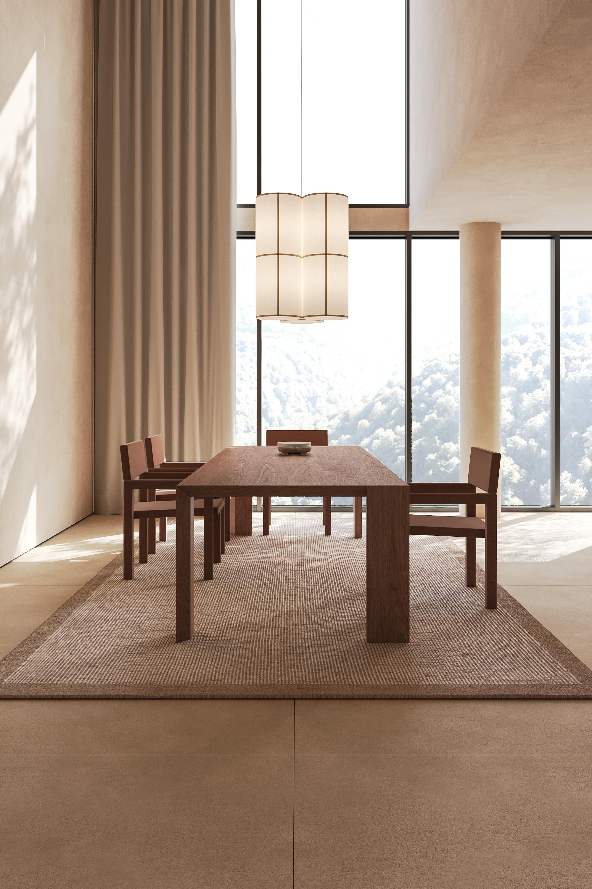 Mesa de Comedor Moderna 'Ispolin' en Madera Alpi de Palo Nero Siglo XXI y contemporáneo en venta