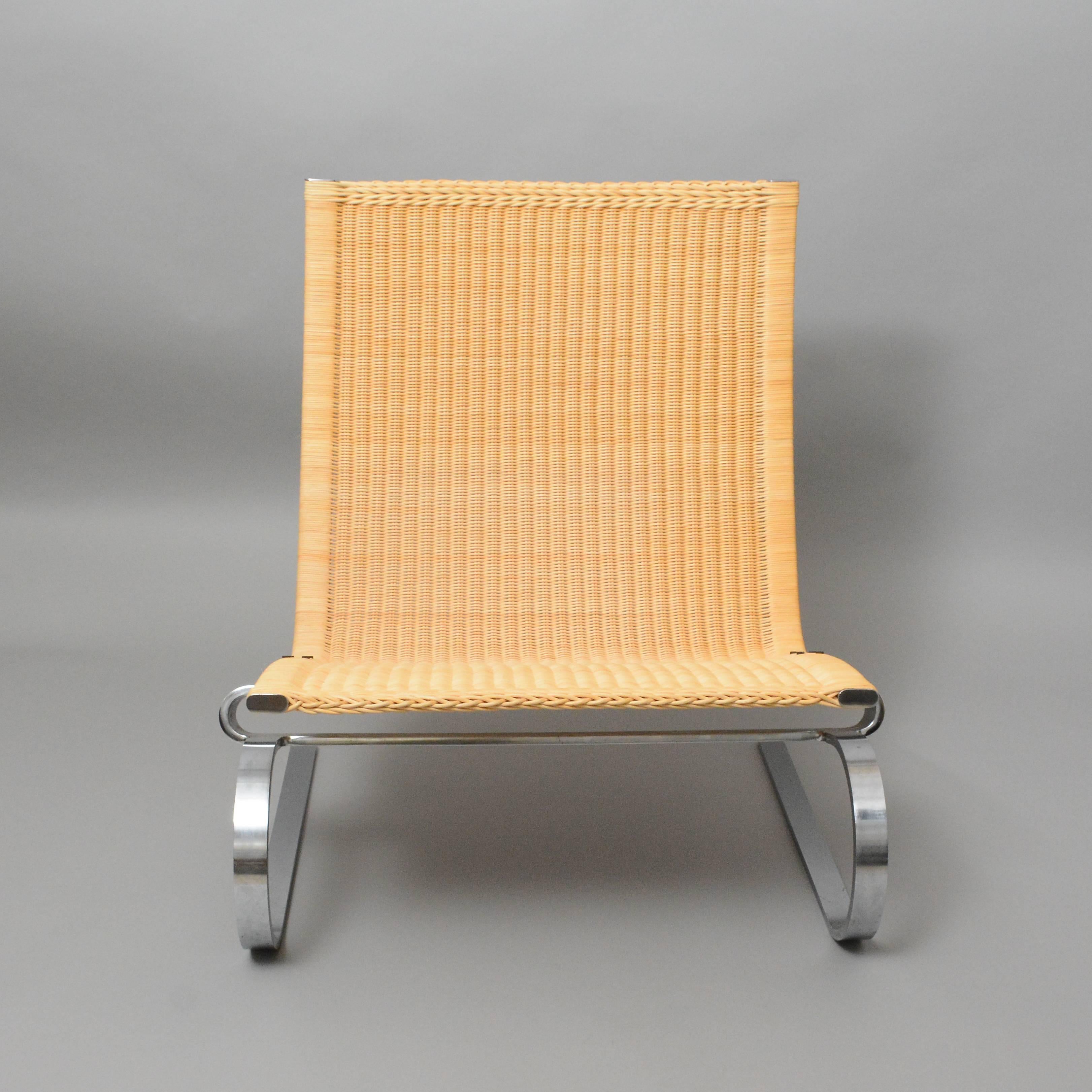 PK20 lounge chair designed in 1967 by Poul Kjaerholm. Manufactured by E Kold Christensen, Hellerup, Denmark. Manufactured 1968-1980.