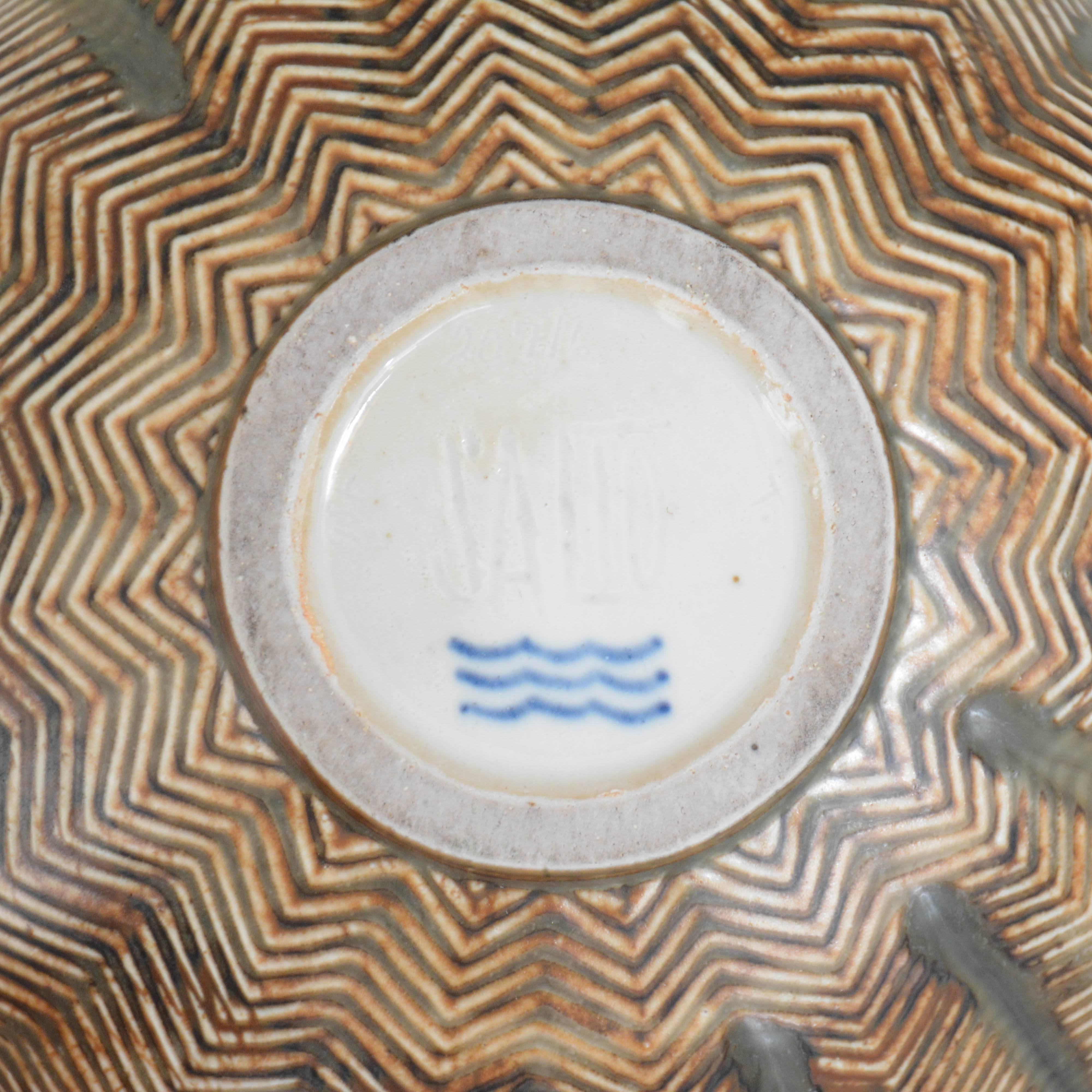 20th Century Axel Salto Stoneware Bowl for Royal Copenhagen, Denmark For Sale