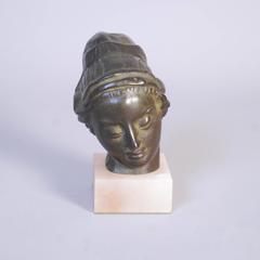 Carl Milles, Lilla Europa, Bronze Bust on Onyx Base