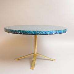 Occasional, Fractal Resin, Table by Pierre Giraudon, France, 1960-1970s