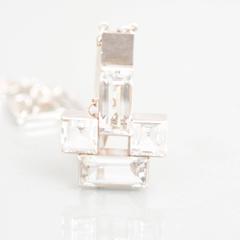 Rock Crystal and Silver Necklace by Wiwen Nilsson, Lund, Sweden