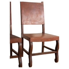 Vintage Leather Side Chair