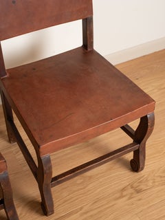 Vintage Leather Side Chair