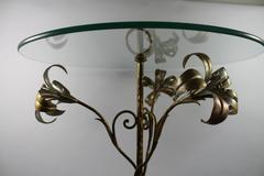 Pair of Gilt Palladio Side Tables, Italy, 1970-1980s