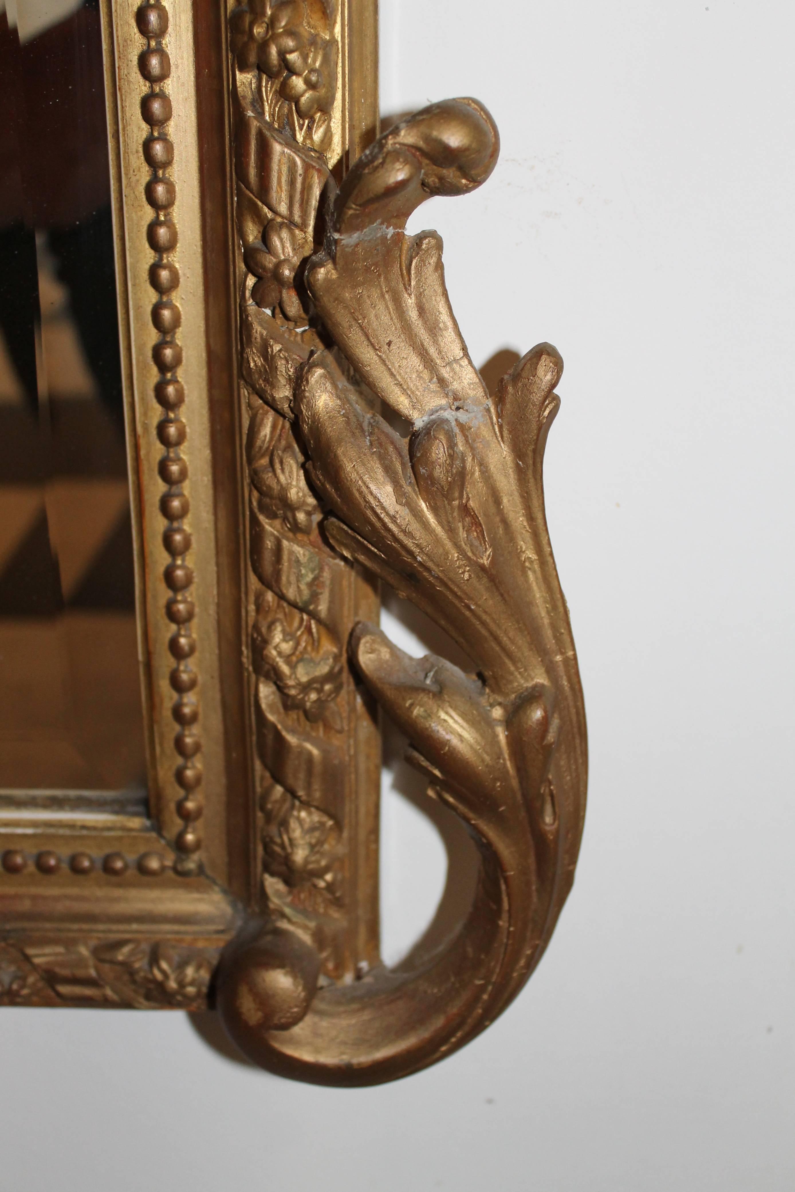 Rococo Revival Mirror in Gold, France, 19th Century In Good Condition In Sint Annaland, NL