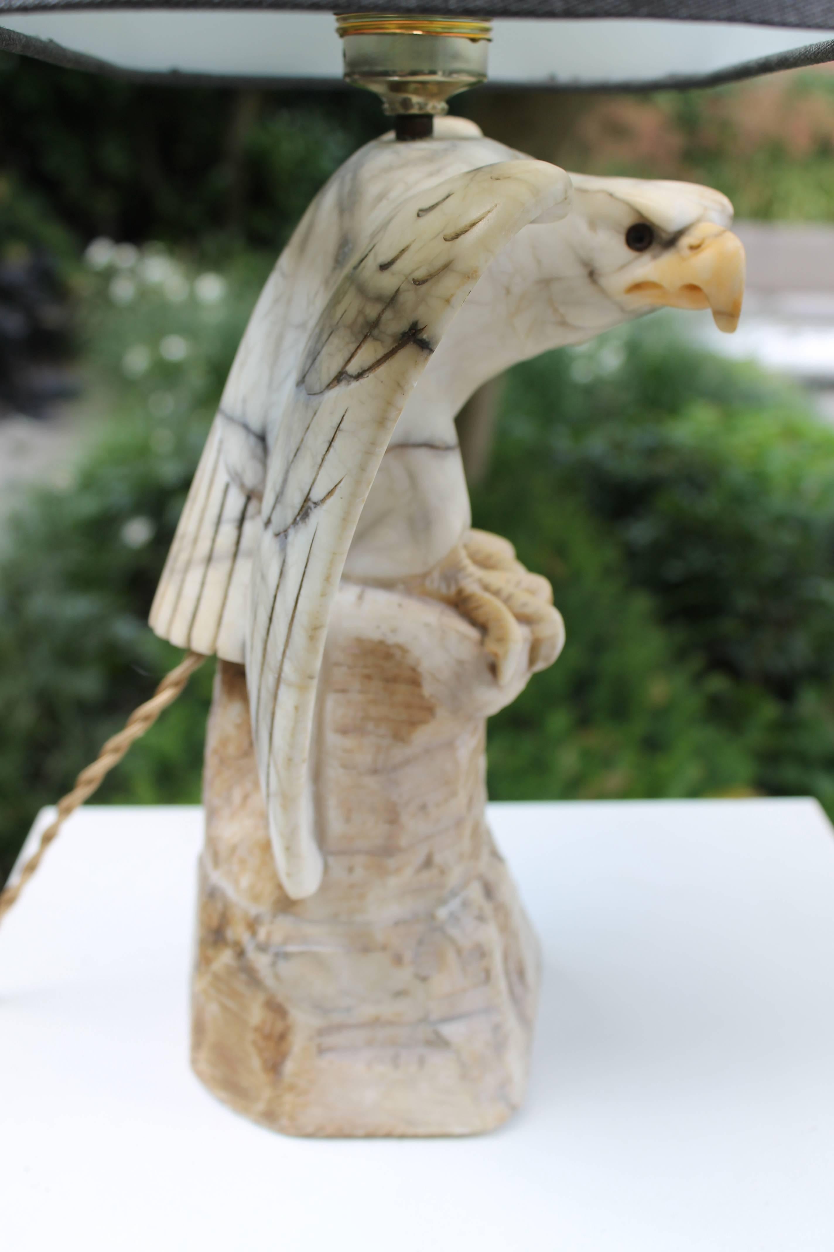 Italian Pair of Marble Eagles, Italy, 1970s For Sale