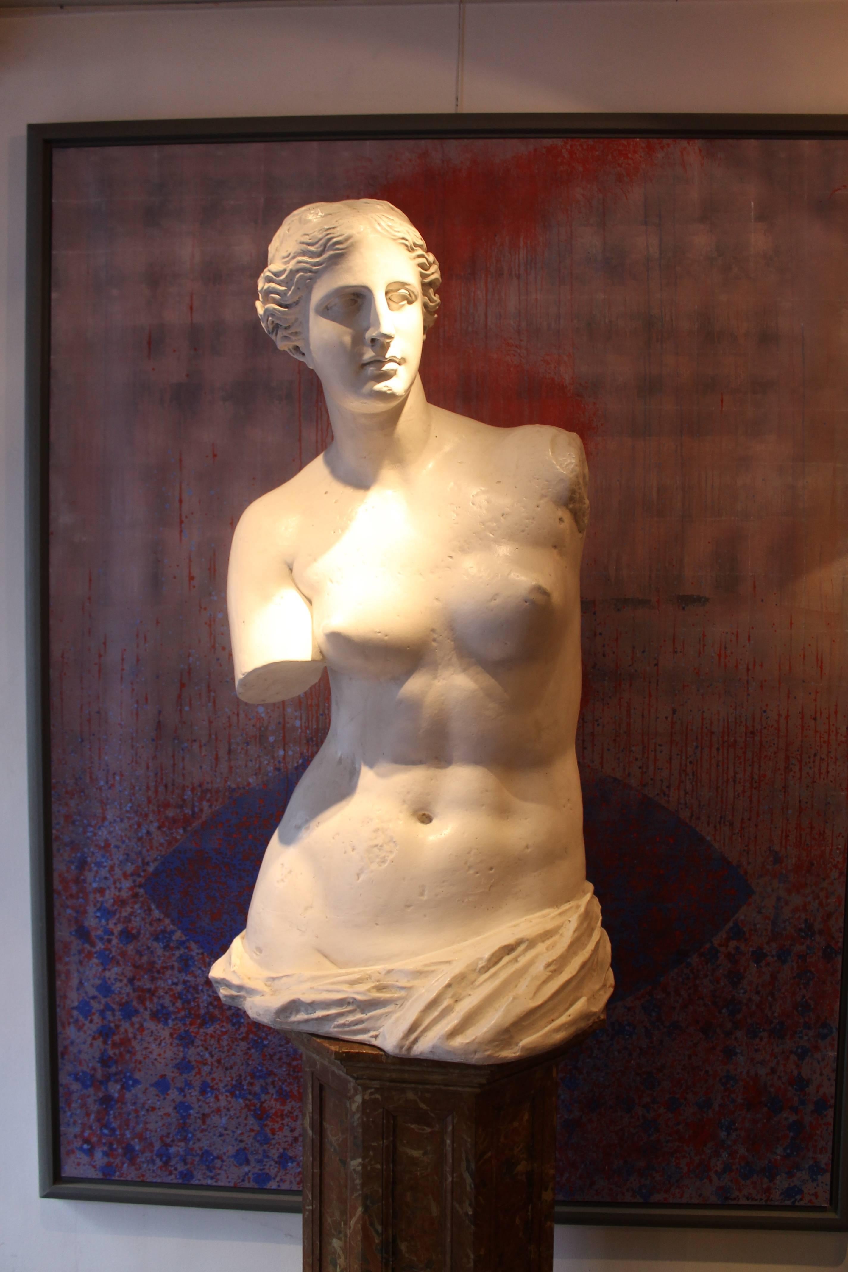 Life-Size Torso of Venus of Milo in Stucco, 1970s In Good Condition For Sale In Sint Annaland, NL