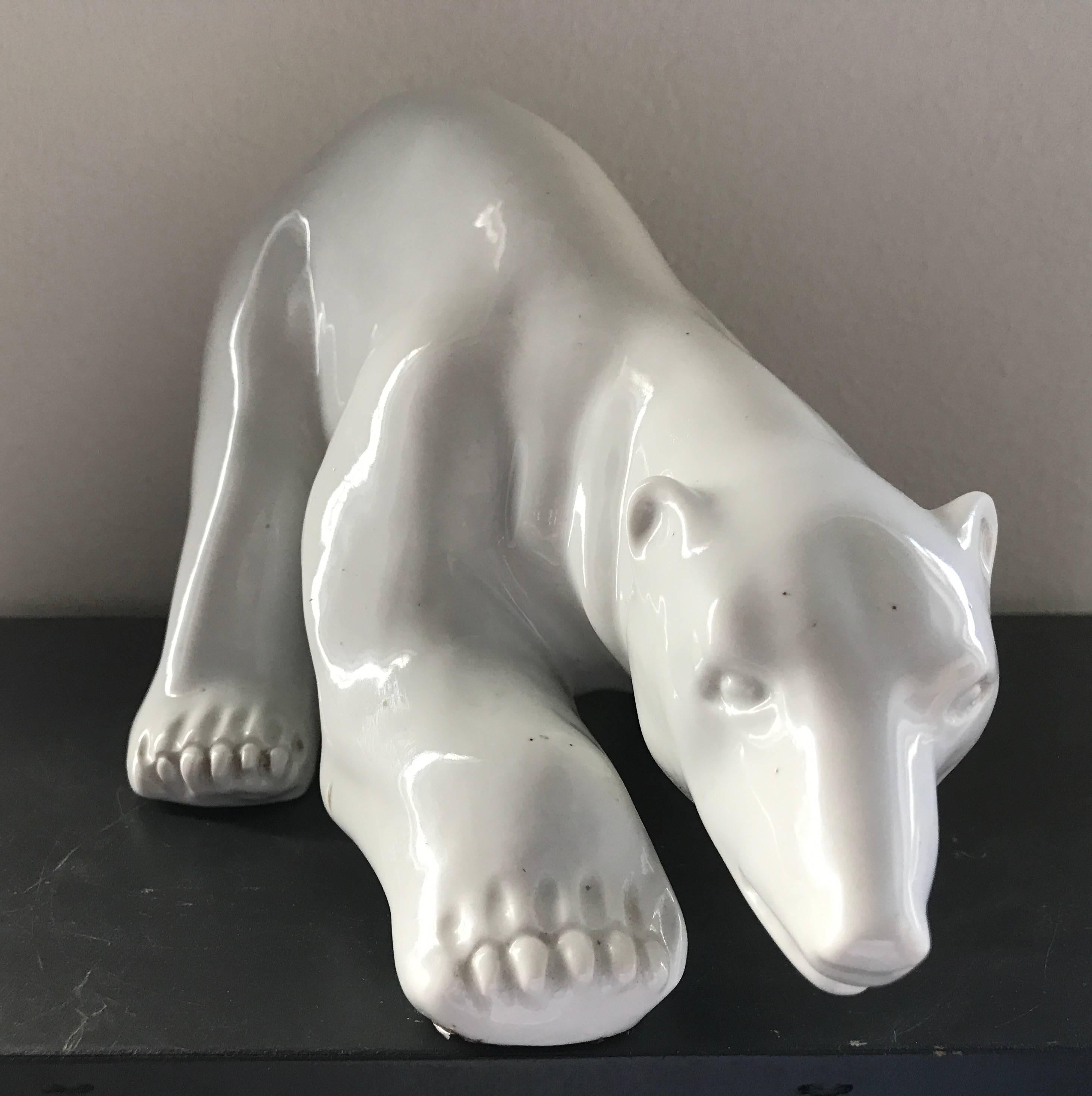 Ceramics Polar Bear from the 1970s, Germany For Sale 2