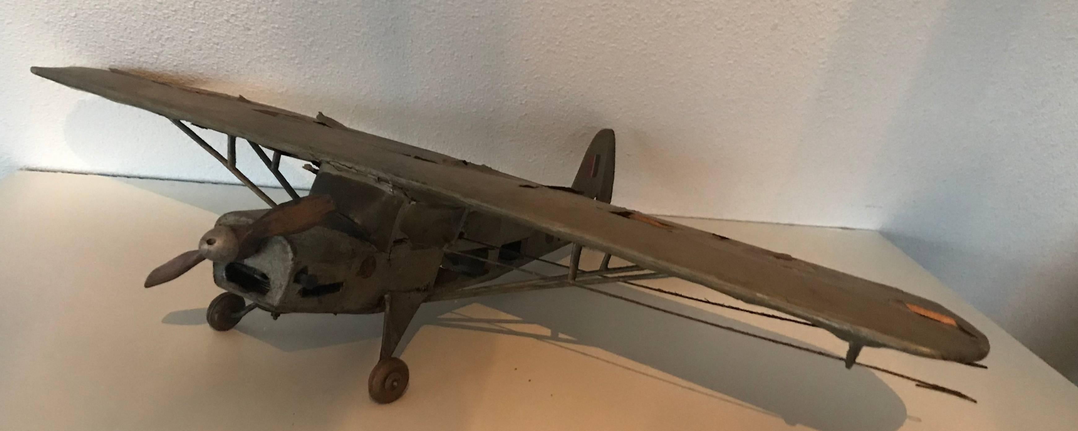 Hand-Crafted Airplane Model For Sale